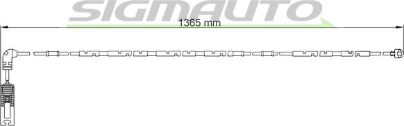 SIGMAUTO WI0649 - Warning Contact, brake pad wear autospares.lv