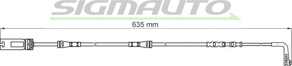 SIGMAUTO WI0612 - Warning Contact, brake pad wear autospares.lv