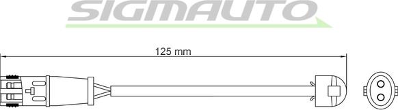 SIGMAUTO WI0634 - Warning Contact, brake pad wear autospares.lv