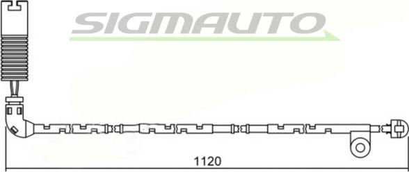 SIGMAUTO WI0621 - Warning Contact, brake pad wear autospares.lv