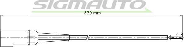 SIGMAUTO WI0798 - Warning Contact, brake pad wear autospares.lv