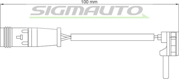 SIGMAUTO WI0769 - Warning Contact, brake pad wear autospares.lv