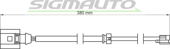 SIGMAUTO WI0712 - Warning Contact, brake pad wear autospares.lv