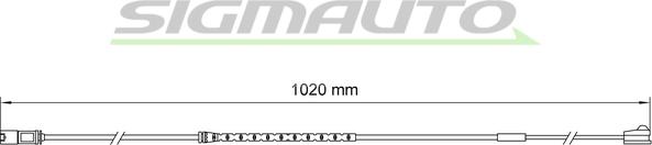 SIGMAUTO WI0788 - Warning Contact, brake pad wear autospares.lv