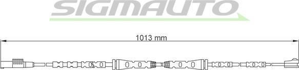 SIGMAUTO WI0736 - Warning Contact, brake pad wear autospares.lv