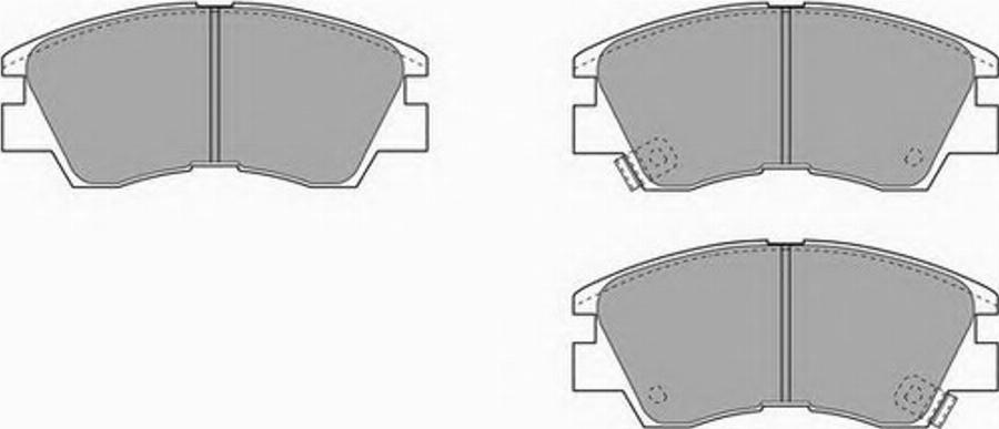 Simer 480 - Brake Pad Set, disc brake autospares.lv