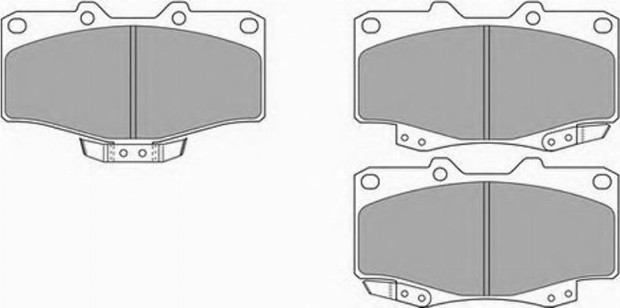 Simer 666 - Brake Pad Set, disc brake autospares.lv