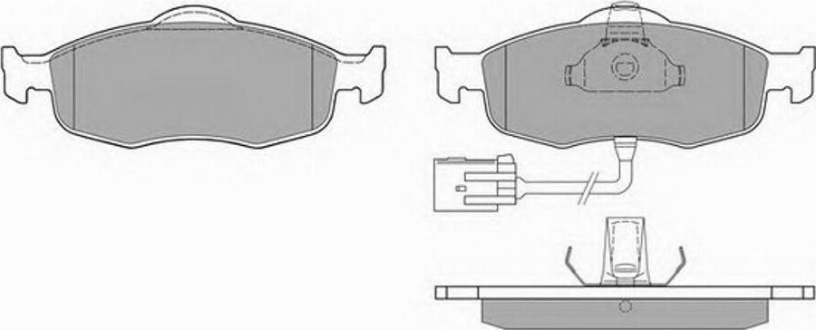 Simer 605 - Brake Pad Set, disc brake autospares.lv