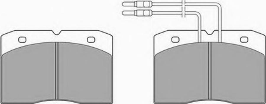 Simer 310 - Brake Pad Set, disc brake autospares.lv