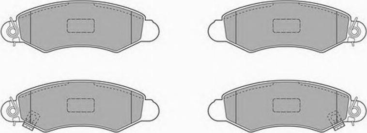 Simer 770 - Brake Pad Set, disc brake autospares.lv