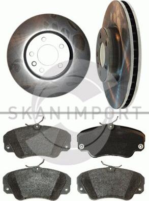 SKANIMPORT 624-2283 - Brake Set, disc brakes autospares.lv