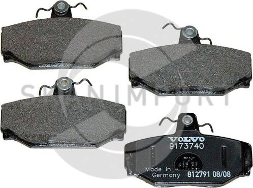 SKANIMPORT BB 2291 - Brake Pad Set, disc brake autospares.lv