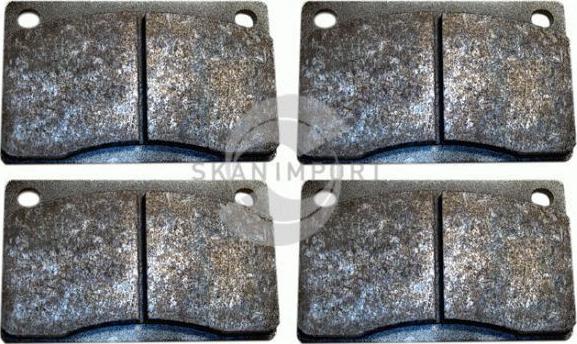 SKANIMPORT BV 1739 - Brake Pad Set, disc brake autospares.lv