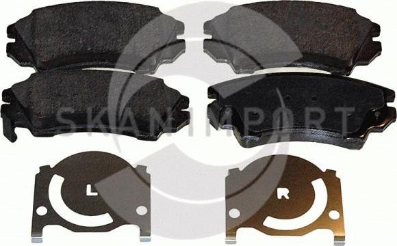 SKANIMPORT BVO 7751 - Brake Pad Set, disc brake autospares.lv