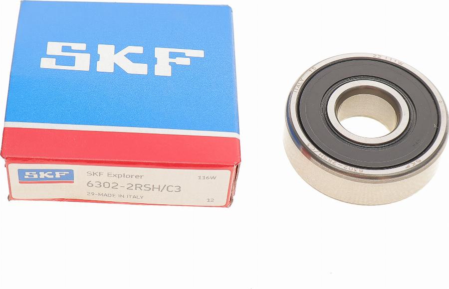 SKF 63022RSH/C3 - Pulley, alternator, freewheel clutch autospares.lv