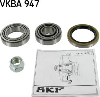 SKF VKBA 947 - Wheel hub, bearing Kit autospares.lv