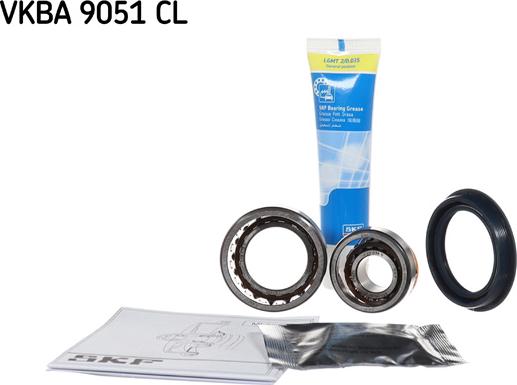 SKF VKBA 9051 CL - Wheel hub, bearing Kit autospares.lv