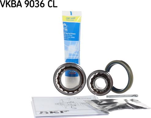 SKF VKBA 9036 CL - Wheel hub, bearing Kit autospares.lv