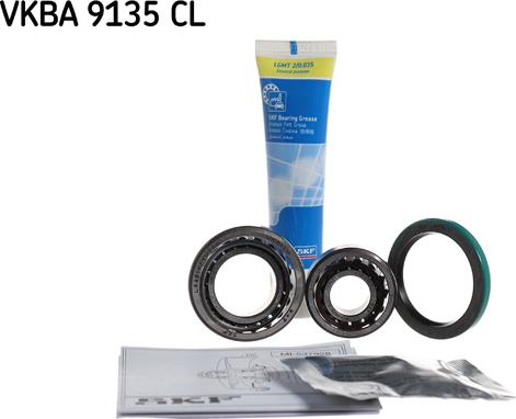 SKF VKBA 9135 CL - Wheel hub, bearing Kit autospares.lv