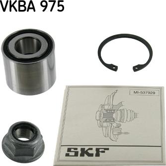 SKF VKBA 975 - Wheel hub, bearing Kit autospares.lv