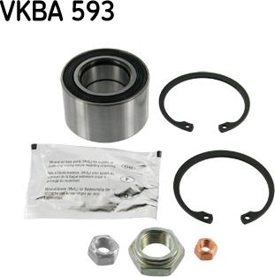 SKF VKBA 593 - Wheel hub, bearing Kit autospares.lv
