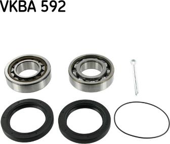 SKF VKBA 592 - Wheel hub, bearing Kit autospares.lv