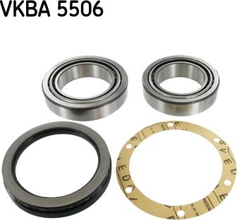 SKF VKBA 5506 - Wheel hub, bearing Kit autospares.lv