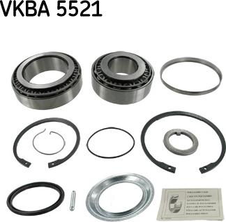 SKF VKBA 5521 - Wheel hub, bearing Kit autospares.lv