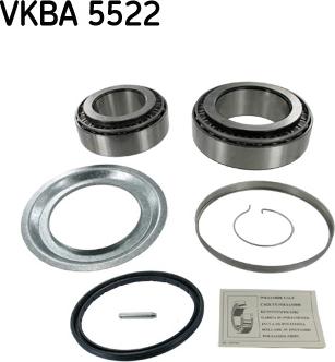 SKF VKBA 5522 - Wheel hub, bearing Kit autospares.lv