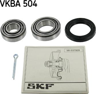 SKF VKBA 504 - Wheel hub, bearing Kit autospares.lv