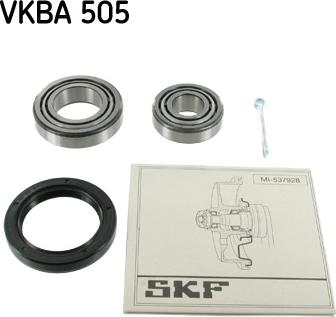 SKF VKBA 505 - Wheel hub, bearing Kit autospares.lv