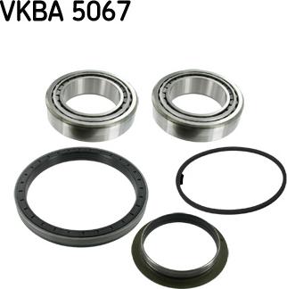 SKF VKBA 5067 - Wheel hub, bearing Kit autospares.lv