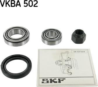 SKF VKBA 502 - Wheel hub, bearing Kit autospares.lv