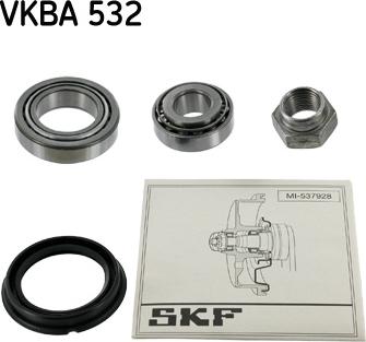 SKF VKBA 532 - Wheel hub, bearing Kit autospares.lv