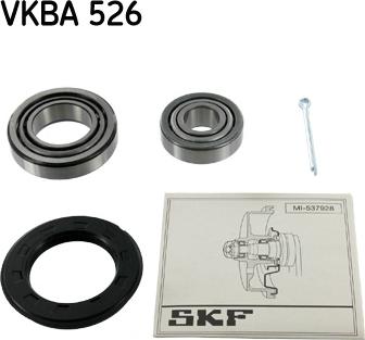 SKF VKBA 526 - Wheel hub, bearing Kit autospares.lv