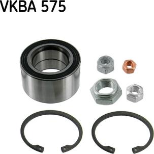 SKF VKBA 575 - Wheel hub, bearing Kit autospares.lv