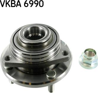 SKF VKBA 6990 - Wheel hub, bearing Kit autospares.lv