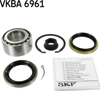 SKF VKBA 6961 - Wheel hub, bearing Kit autospares.lv