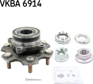 SKF VKBA 6914 - Wheel hub, bearing Kit autospares.lv