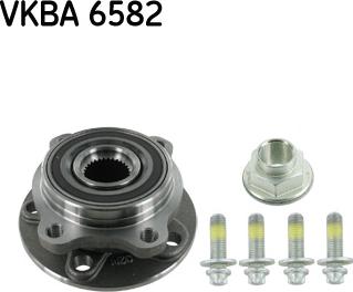 SKF VKBA 6582 - Wheel hub, bearing Kit autospares.lv