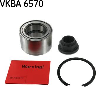 SKF VKBA 6570 - Wheel hub, bearing Kit autospares.lv
