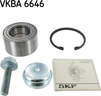 SKF VKBA 6646 - Wheel hub, bearing Kit autospares.lv