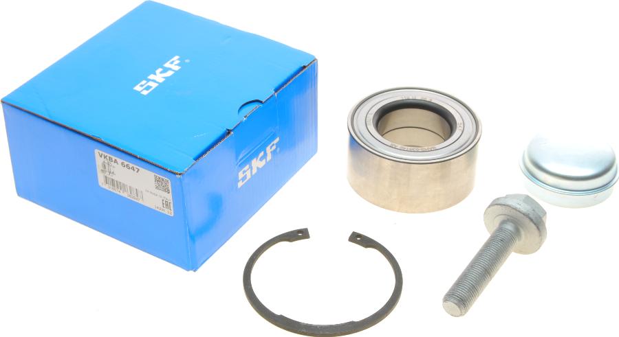 SKF VKBA 6647 - Wheel hub, bearing Kit autospares.lv