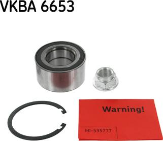 SKF VKBA 6653 - Wheel hub, bearing Kit autospares.lv