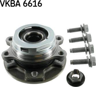 SKF VKBA 6616 - Wheel hub, bearing Kit autospares.lv