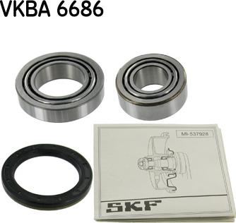 SKF VKBA 6686 - Wheel hub, bearing Kit autospares.lv