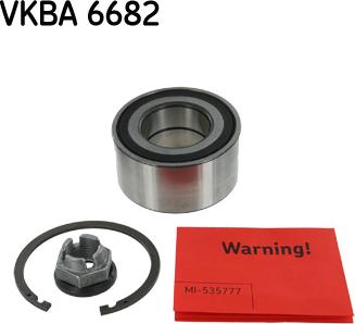 SKF VKBA 6682 - Wheel hub, bearing Kit autospares.lv