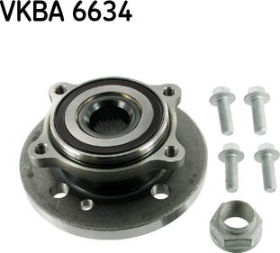 SKF VKBA 6634 - Wheel hub, bearing Kit autospares.lv