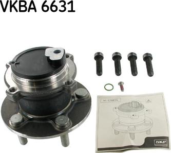 SKF VKBA 6631 - Wheel hub, bearing Kit autospares.lv