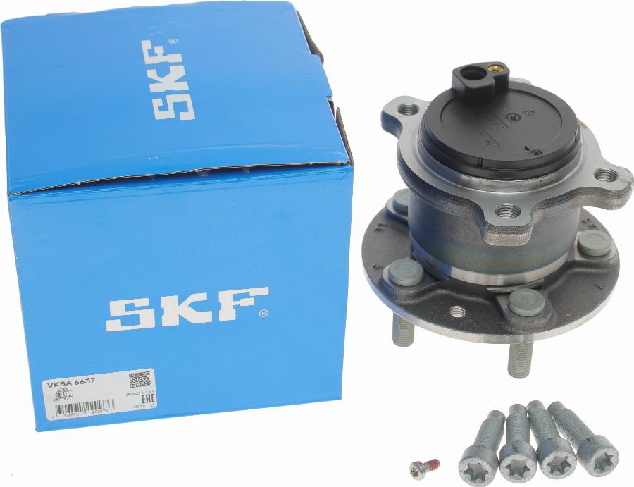 SKF VKBA 6637 - Wheel hub, bearing Kit autospares.lv